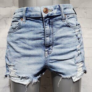 American Eagle Curvy Hi Rise Shortie shorts